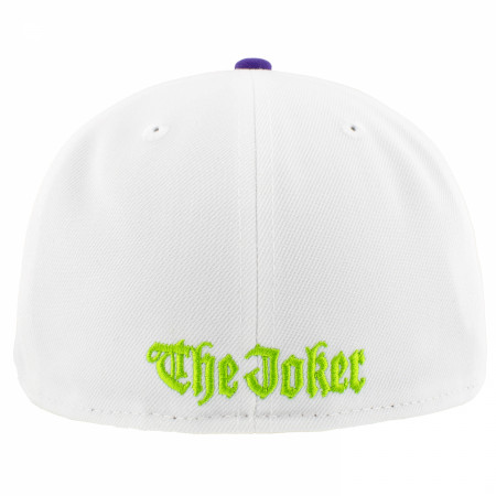 The Joker Smile White & Purple Colorway New Era 59Fifty Fitted Hat