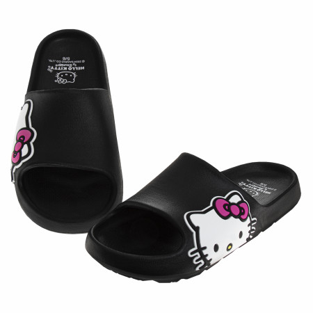 Hello Kitty Side Logo Adult's Slide Sandals