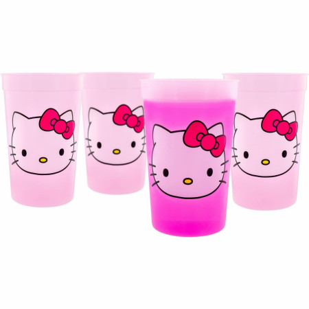 Hello Kitty Color Changing Cup 4-Pack