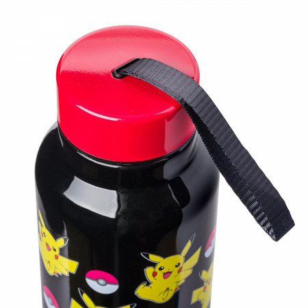 Pokemon Pikachu Jump 27oz Stainless Steel Water Bottle with Strap