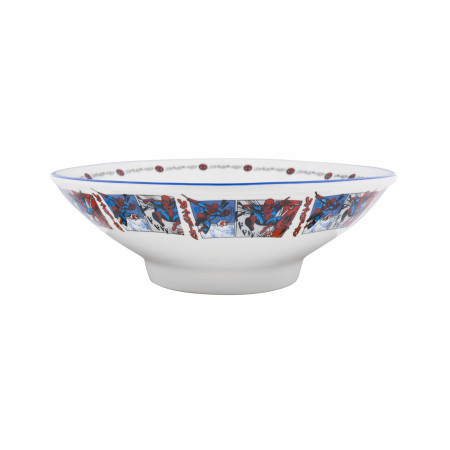 Spider-Man Manga Panels Ceramic Ramen Bowl with Chopsticks