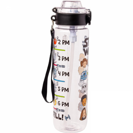 Star Wars Cartoon Characters 33oz Water Bottle with Strap