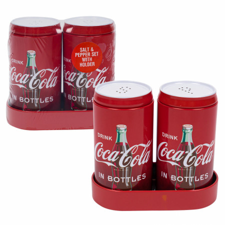 Coca Cola Classic Matching Salt and Pepper Shakers