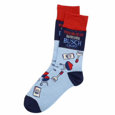 Busch Light American Grilling Crew Socks