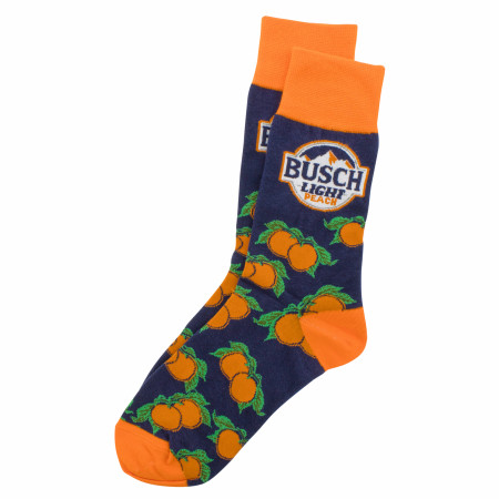 Busch Light Peach Crew Socks