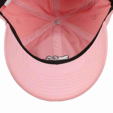 Hello Kitty Embroidered Pink Twill Dad Hat