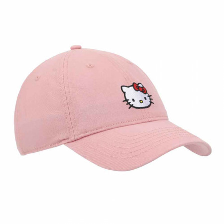 Hello Kitty Embroidered Pink Twill Dad Hat