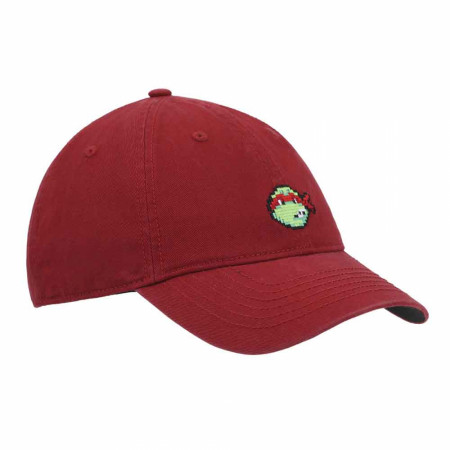 Teenage Mutant Ninja Turtles Raphael Pixel Icon Embroidered Dad Hat