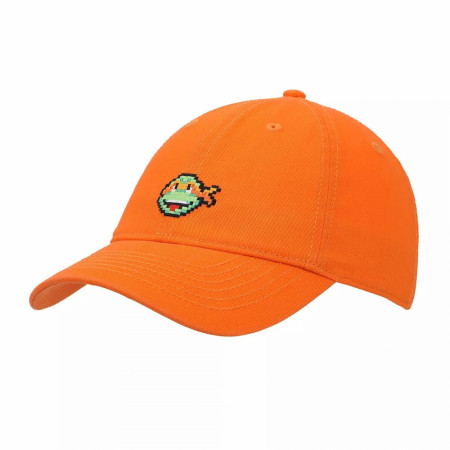 Teenage Mutant Ninja Turtles Michelangelo Pixel Icon Embroidered Dad Hat