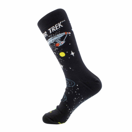 Star Trek Space Travel and Ship Crew Socks