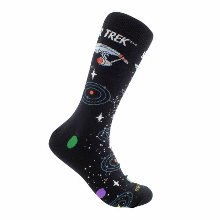 Star Trek Space Travel and Ship Crew Socks