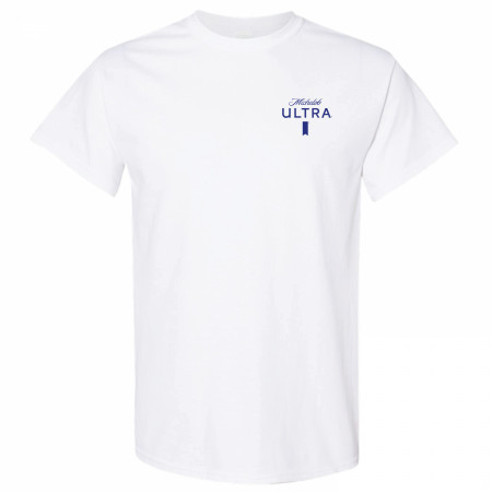 Michelob Ultra Golf Cart Front and Back Print T-Shirt