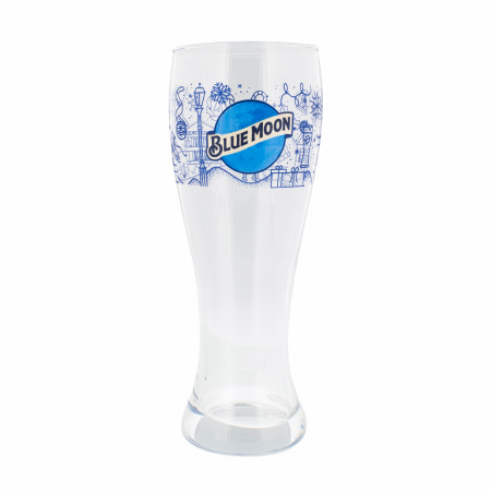 Blue Moon Holiday Festives Logo Pint Glass