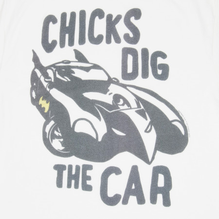 Batman Chicks Dig the Car Batmobile 1990 T-Shirt