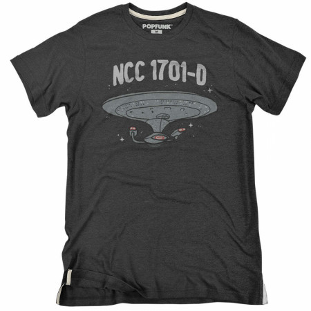 Star Trek USS Enterprise NCC-1701-D Starship T-Shirt