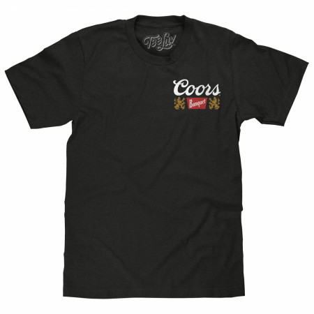 Coors Banquet Rocky Mountain Fresh Front and Back Print T-Shirt