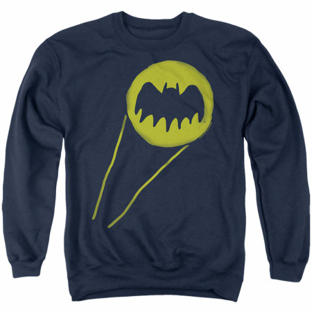 Batman Sketchy Bat Signal Crew Neck