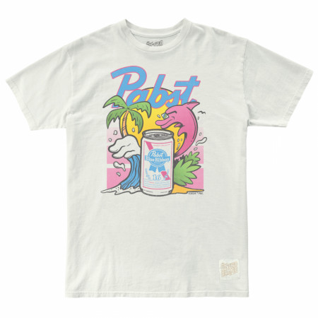 Pabst Blue Ribbon Pink Dolphin T-Shirt