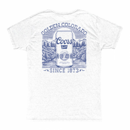 Coors Golden Wood Cut Front and Back Print T-Shirt