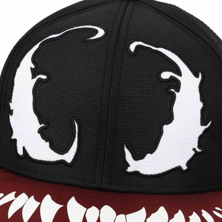 Venom Big Face Embroidered Snapback Hat