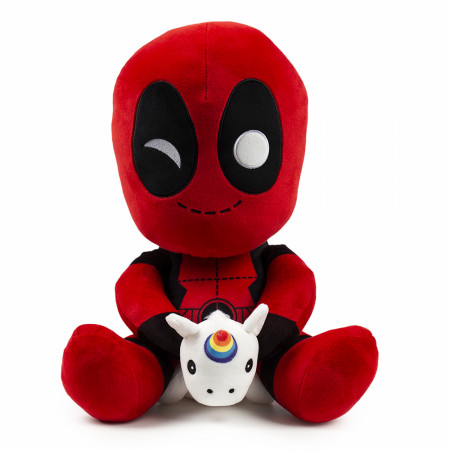 Deadpool Unicorn Riding 16" HugMe Plush