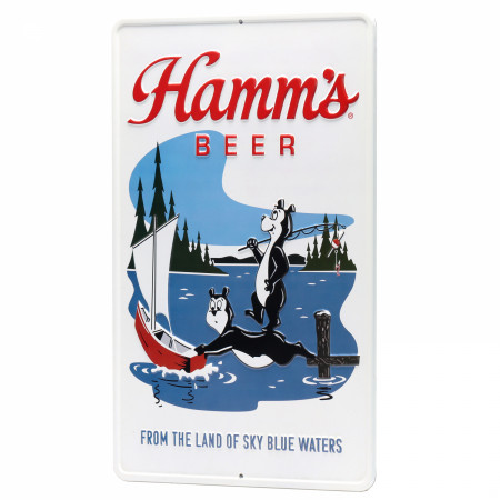 Hamm's Beer From the Land of Sky Blue Waters Metal Sign