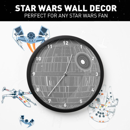 Star Wars Glow in The Dark Wall Clock with Wall Decals