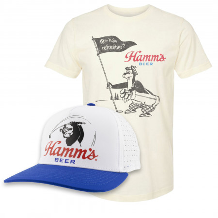 Hamm's Golfing Hat and T-Shirt Combo