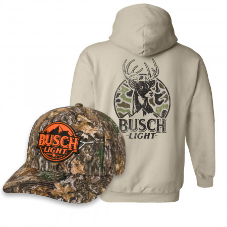 Busch Light Hunting Hat and Hoodie Combo