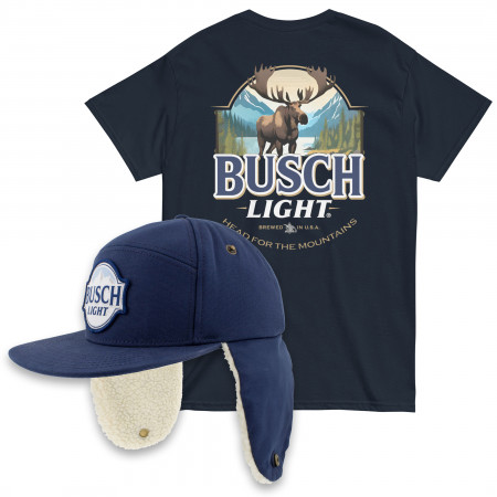 Busch Light Hunting Hat and T-Shirt Combo