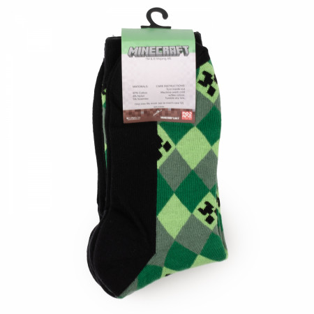 Minecraft Creeper Men's 3 Premium Sock Set