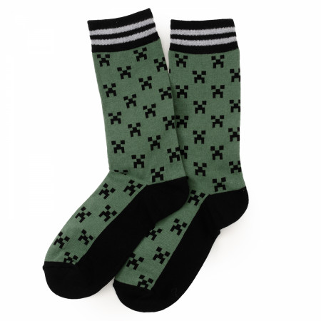 Minecraft Creeper Men's 3 Premium Sock Set