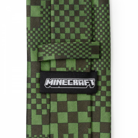 Minecraft Hidden Creeper Green Men's Tie