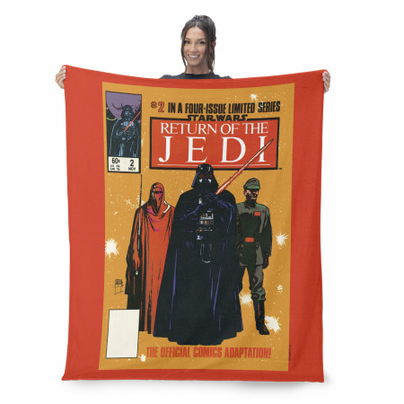 Star Wars Return of the Jedi Comic Cover Silk Touch Throw Blanket