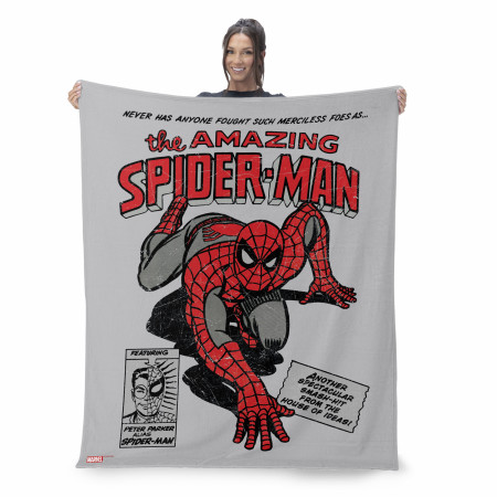 Spider-Man Peter Parker Alias Silk Touch Throw Blanket