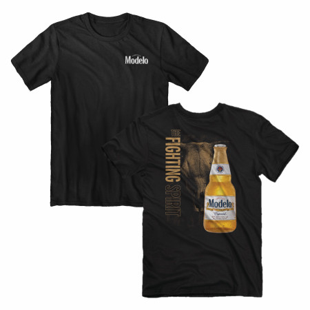 Modelo The Fighting Spirit Front and Back Print T-Shirt