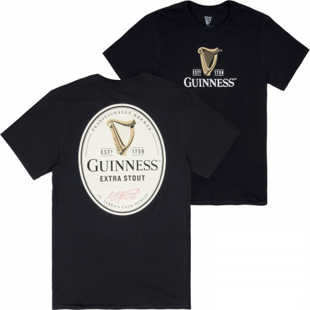 Guinness Extra Stout Label Front and Back T-Shirt