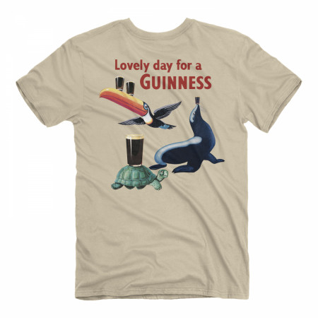 Guinness Iconic Characters Front and Back Print T-Shirt