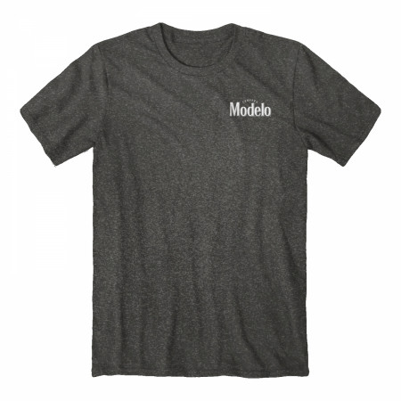 Modelo Fighting Spirit Front and Back Print T-Shirt