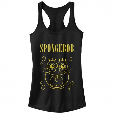 Spongebob Squarepants Nickelodeon Spongevana Black Juniors Racerback Tank Top