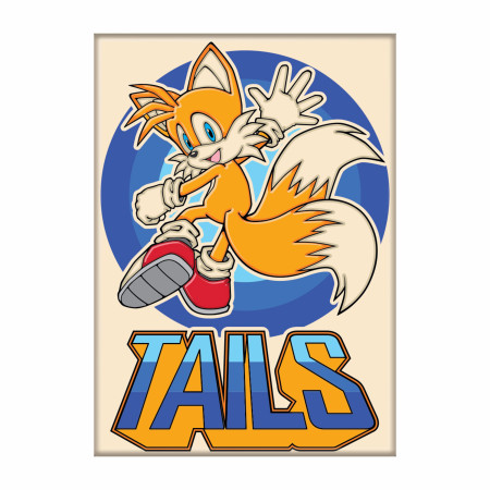 Sonic Tails on White Magnet