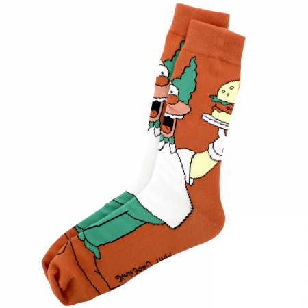 The Simpsons Bart Homer and Krusty 6-Pack Crew Socks