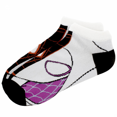 Spider-Gwen and Miles Morales Women's 5-Pair Pack of Low Cut Socks