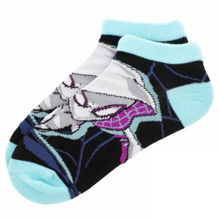 Spider-Gwen and Miles Morales Women's 5-Pair Pack of Low Cut Socks