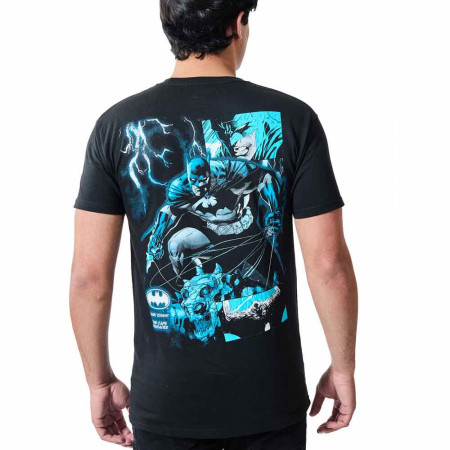 Batman Dark Knight Oversize Print Front and Back T-Shirt