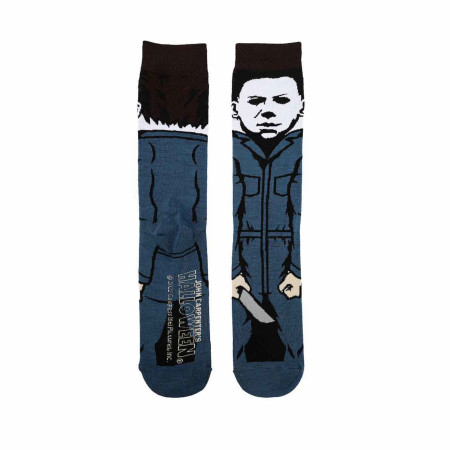 Michael Meyers Halloween 360 Print Crew Socks