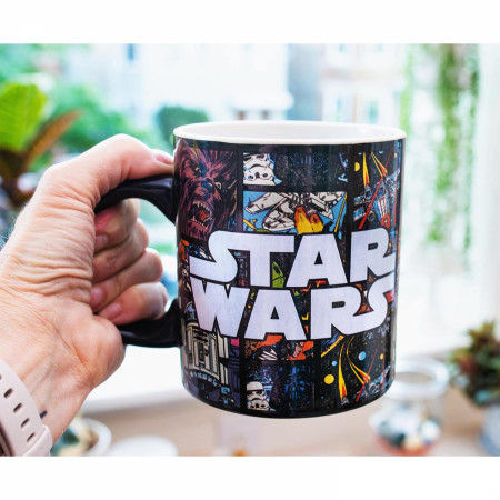 Star Wars Comic Strip Logo 20oz Ceramic Mug