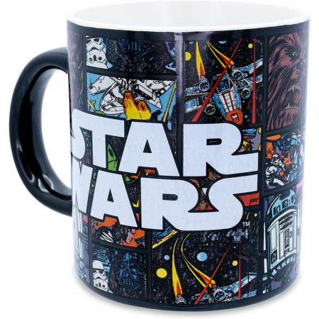 Star Wars Comic Strip Logo 20oz Ceramic Mug