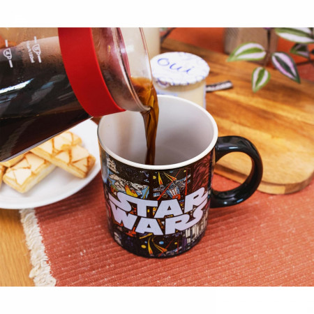 Star Wars Comic Strip Logo 20oz Ceramic Mug