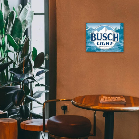 Busch Light Beer Label Tin Sign